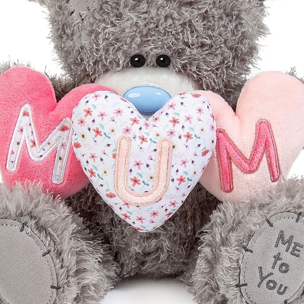 10" MUM Padded Hearts Me to You Bear Extra Image 2